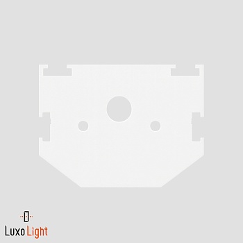 Торцевая заглушка LuxoLight LUX0100994 белая внешняя к профилю FLEX-G