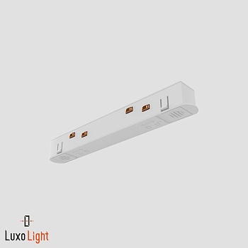 Коннектор питания прямой белый LuxoLight LUX0100830