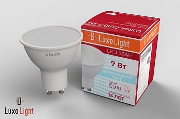 Лампа светодиодная LuxoLight GU10 7W 4000K LUX04-GU10-7-4M